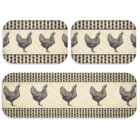 Kit Tapete De Cozinha Chicken Retrô  Único