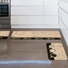 Kit Tapete De Cozinha Coffee Lovers Único