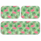 Kit Tapete de Cozinha Flamingos Único