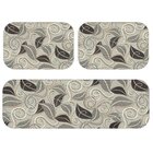 Kit Tapete de Cozinha Folhas Único