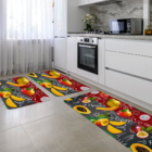 Kit Tapete De Cozinha Frutas Único