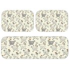 Kit Tapete de Cozinha Galinhas Cantando Único