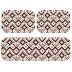 Kit Tapete De Cozinha Geométrico Color Único