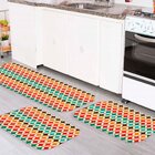 Kit Tapete De Cozinha Geométricos Coloridos Único