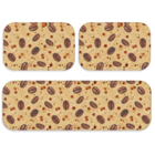 Kit Tapete De Cozinha Grão Café  Único