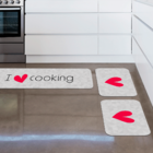 Kit Tapete De Cozinha I Love Cooking  Único