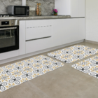 Kit Tapete De Cozinha Ladrilho Único