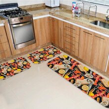 Kit Tapete De Cozinha Lagostas Premium Único