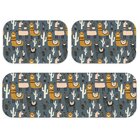 Kit Tapete De Cozinha Lhamas Único