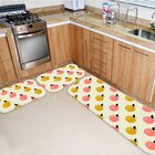 Kit Tapete de Cozinha Maçãs Único