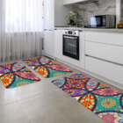 Kit Tapete De Cozinha Mandalas Coloridas Único