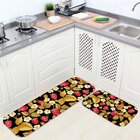 Kit Tapete De Cozinha Morangos Único