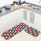 Kit Tapete De Cozinha Multi Colorido Único