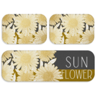 Kit Tapete De Cozinha Sun Flower Único