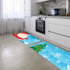 Kit Tapete De Natal Para Cozinha 2 Peças Árvore De Natal Único