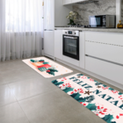 Kit Tapete De Natal Para Cozinha 2 Peças Classic Natal  Único