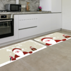 Kit Tapete De Natal Para Cozinha 2 Peças Clássico Natal Único