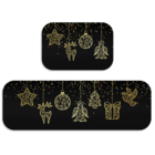 Kit Tapete De Natal Para Cozinha 2 Peças Elementos Natalinos