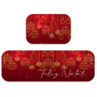 Kit Tapete De Natal Para Cozinha 2 Peças Feliz Natal Premium