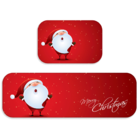 Kit Tapete De Natal Para Cozinha 2 Peças Papai Noel Único