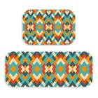 Kit Tapete Lavanderia Abstrato Colorido Único