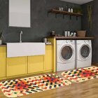 Kit Tapete Lavanderia Abstrato Único