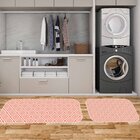 Kit Tapete Lavanderia Abstrato Vermelho Único