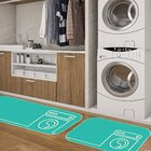 Kit Tapete Lavanderia Black Drawing Objects Único