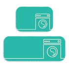 Kit Tapete Lavanderia Black Drawing Objects Único