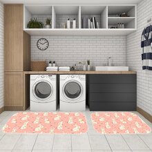 Kit Tapete Lavanderia Coelhinhos Da Páscoa Único