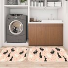 Kit Tapete Lavanderia Coelhos Premium Único