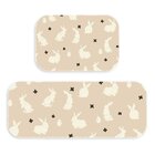 Kit Tapete Lavanderia Coelhos Único