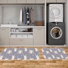 Kit Tapete Lavanderia Cute Rabbits Único