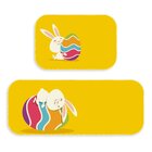 Kit Tapete Lavanderia Easter Yellow - Único