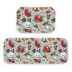 Kit Tapete Lavanderia Elementos Natalinos Único