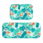 Kit Tapete Lavanderia Flamingos Blues Único