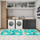 Kit Tapete Lavanderia Flamingos Blues Único