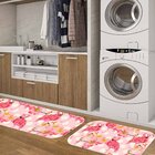 Kit Tapete Lavanderia Flamingos Rose Único