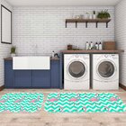 Kit Tapete Lavanderia Flamingos Único