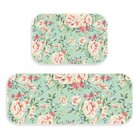 Kit Tapete Lavanderia Floral Rose Único