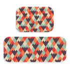 Kit Tapete Lavanderia Geometric Color Único