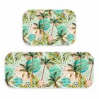 Kit Tapete Lavanderia Palm Trees Único