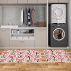 Kit Tapete Lavanderia Premium Rosa Único