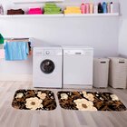 Kit Tapete Lavanderia Rosa Branca Único