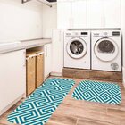 Kit Tapete Lavanderia Traços Abstratos Único