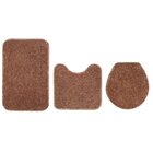 Kit Tapetes De Banheiro 3 Peças Classic Oasis Tapetes Trigo