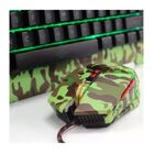 Kit Teclado E Mouse Com Fio E Led Camuflado Verde Xtrad Hk-84
