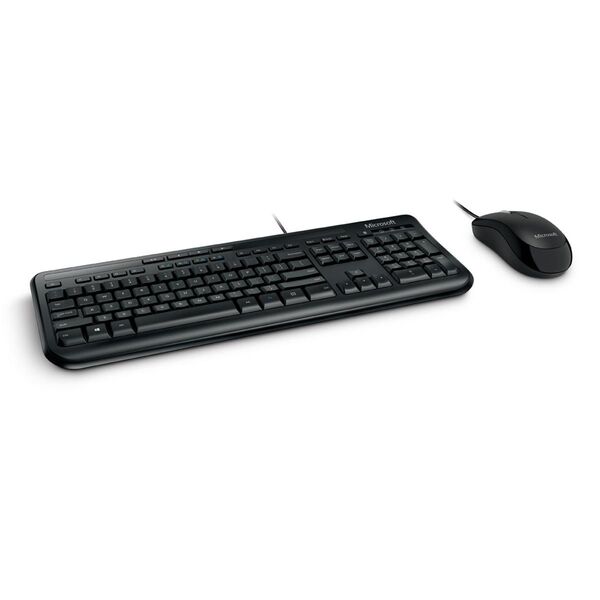 Kit Teclado E Mouse Microsoft Wired Multimidia 600 Preto Usb