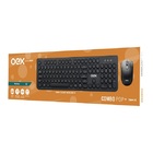 Kit Teclado E Mouse Sem Fio 1600 Dpi Teclas Redondas Preto Oe