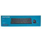 Kit Teclado E Mouse Sem Fio Teclas Flutuantes Preto Tc251